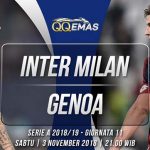Prediksi Bola Inter Milan Vs Genoa 3 November 2018