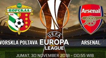Prediksi Bola Vorskla Vs Arsenal 30 November 2018